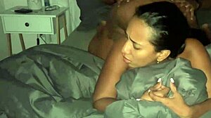 Leyne rodriguez stepmom shares bed with stepson leading to passionate fuck