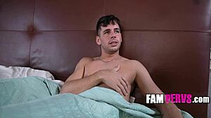 talking stepdad while his milf wife blows me under blanket pov taboo