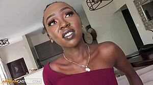 Big Black Ass Teen Sits on Producer Cock at Audition