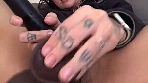 french emo cutie rams huge dildos in ass squirts hard in private homemade show