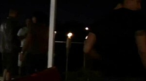 suck it girls, black cock says in interracial orgy