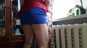 Stepdaughter fucked in miniskirt while hubby's at work