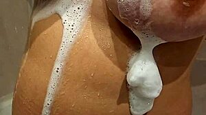Young Milf Flaunts Massive Tits Up Close