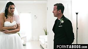 Best Man Deepthroats Bella Rolland's Ass Before Wedding Taboo Ride