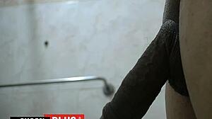 wanna see this lustful prisoner stroke his monster cock in jail restroom close-up?