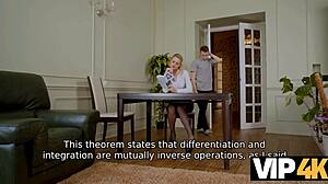 Blonde Milf Teacher Fucks on Desk!