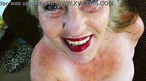 Mature Dawnskye Fingers Wet Pussy in Yellow Thong for Mark