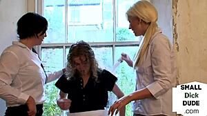 i love how these cfnm sluts with pigtails jerk our cocks dirty