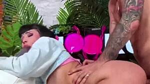 Eager Beca Barbie Deepthroats Nade Nasty's Cock Bent Over Doggystyle Facial Cumshot