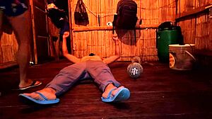 stepmom tests virginity riding cock while flexing muscles in homemade preview deal