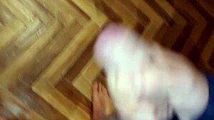 Huge Cock Amateur Handjob Bursts Massive Load