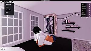 he fucks a prostitute hard right in roblox world non-stop action