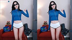 cute korean big tits girl dances sexy on stage teasing every move