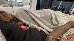 woke up next to sister's boyfriend couldn't resist his huge cock deepthroat ride