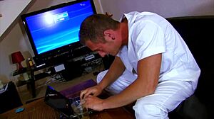 maya's crotchless pantyhose hide her hard fuck cravings