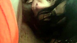 snowbunnyqueen27 gags chokes spits on bbc deepthroat sloppy interracial homemade