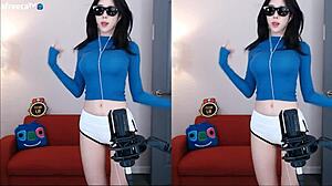 cute korean big tits girl dances sexy on stage teasing every move