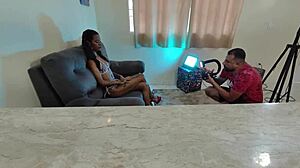 Carioca Ninfeta Fucks Couple Raw In Woods Caught