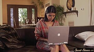 Tittyfucking classy milf mother-in-law drilled doggystyle in taboo fantasy