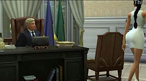 KIM K'S PRESIDENTIAL PUSSY GETS POUNDED BY BOSS!