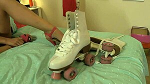 lets pound this cute petite 18+ blonde teen doggystyle with anal finger while she rides cowgirl pov cumshot on narrow ass