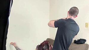 Tattooed Punk Babe's Wet Ass Pounded Anal in First Scene Backstage