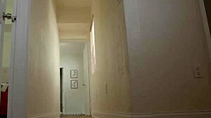 Petite cheerleader teen jerks big cock to cum