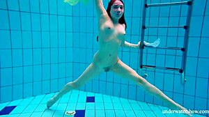 russian blonde nina mohnatka's shy pool swims are hottest!! 😍🏊‍♀️