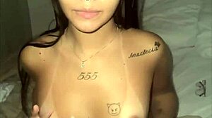 skinny 18+ top model teen gags on monster cock deepthroat cumshot facial