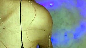 Dressed transsexual pulls cock in sexy crossdress tease