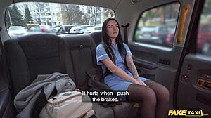 Oops, hot nurse sucks and fucks taxi driver!