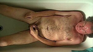 Mature Sporty Nude Swallows Piss Cock