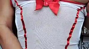 latina masturbates solo sexy webcam squirt 💦😈