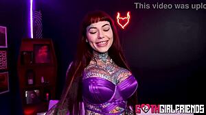 Redhead Tiger Lily's Inked Big Tits Ass Body Banged Hard Cowgirl