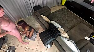 Desi Fishnet Bodysuit Slut Creamed Deep On Monster BWC Chair Fuck