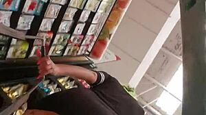 yo this mexican latina's huge ass shakes in the supermarket 🍑🛒 damn she's culona af