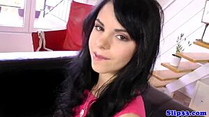 Classy European Teen Sucks Old Man Before Bent Over Doggystyle Ride