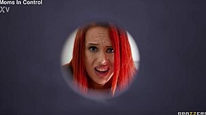 angel wicky gags on glory hole cock at work!