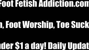 goddess feet worshipped with sensual sucking footjob femdom fetish