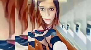 Shemale's Teasing Undress Rips Clothes in Bathroom