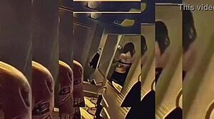 Shemale's Teasing Undress Rips Clothes in Bathroom