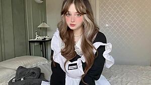 Teen Maid Caught Dripping Wet Pussy on Hotel Webcam!