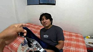 Stepsis catches me sniffing panties spanks cock as dominatrix punishment