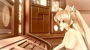 i love hatsune miku's nude cat costume boobs