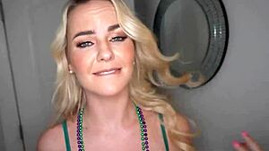 Wife rides huge black cock right in front of cuck hubby on st pattys! 🍀🍆