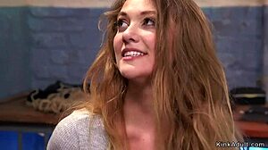 Gagged Brunette Trainee Rough Banged In Bondage Spanking Session