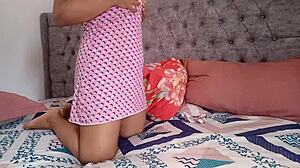 Won't believe this busty stepmom's provocative hotel 69 action