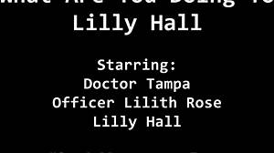 tsayyyy humiliating lilly hall in latex heels and handcuffs backstage