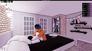 he fucks a prostitute hard right in roblox world non-stop action