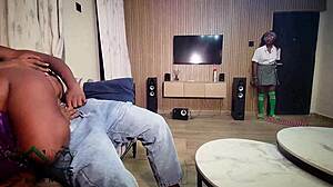 perverse stepmom and stepdaughter share boyfriend's monster cock in steamy threesome ride